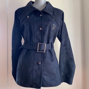 Suede navy EA women’s jacket